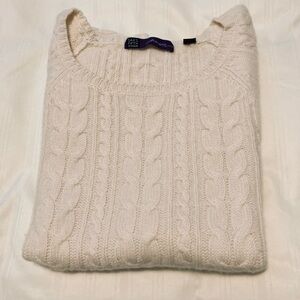 Saks Fifth Ave Cashmere Cable Knit Vest/Sweater